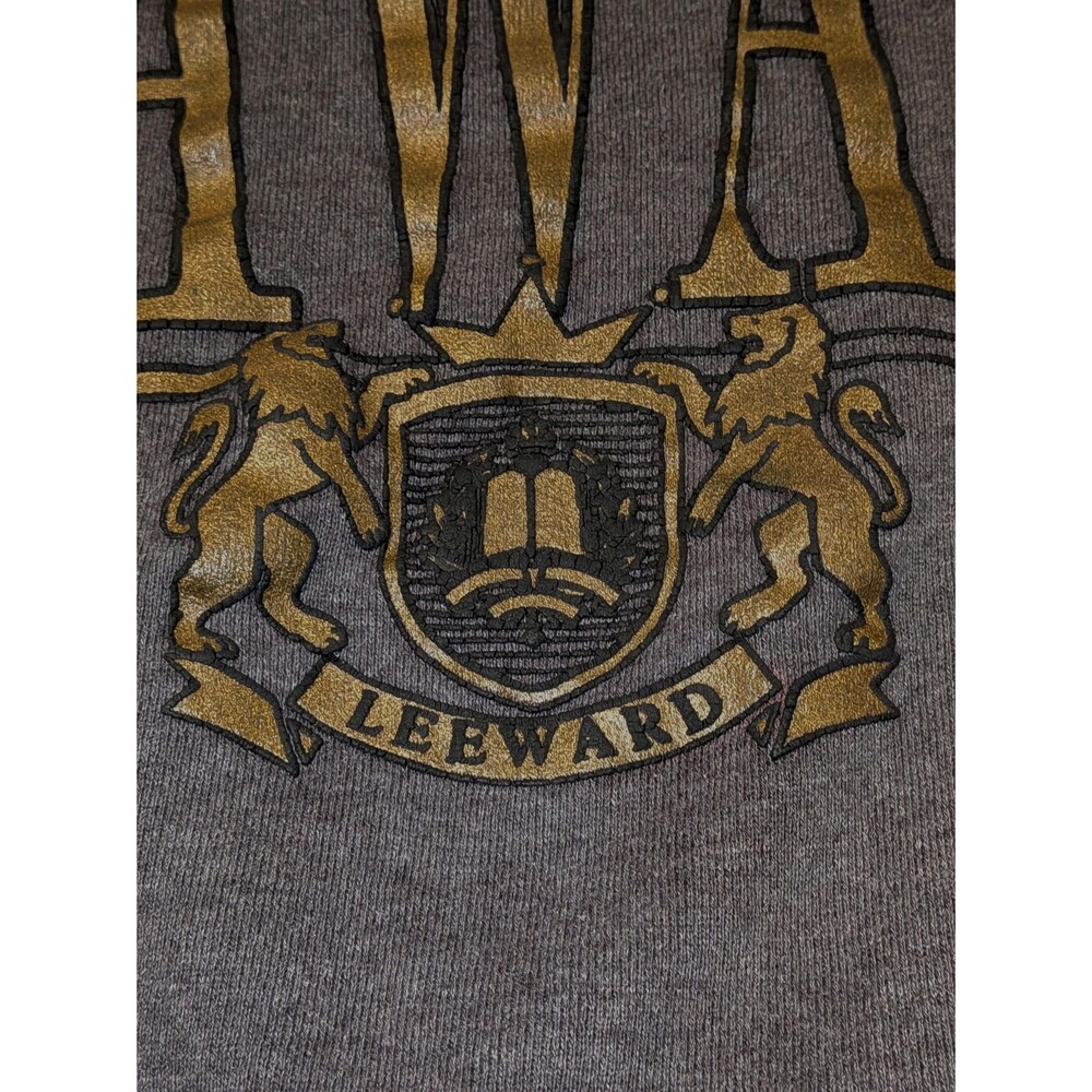 Vintage University of Hawaii Leeward Sweatshirt Jansport Gray College L USA Made - Picture 6 of 9
